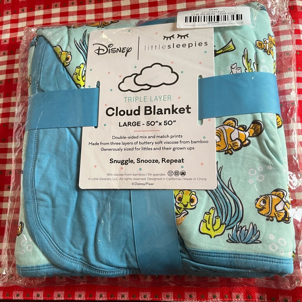 Little Sleepies Blue Cloud Blanket
